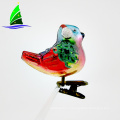 Glass Bird Ornament Clip-on Decoration Art Glass